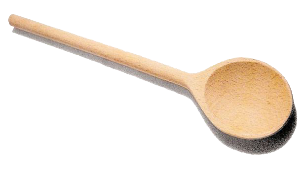 Wooden Spoon (pink, white)