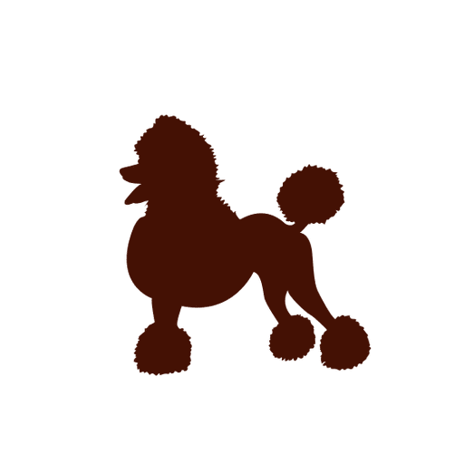 Poodle Png Clipart (gray, maroon)