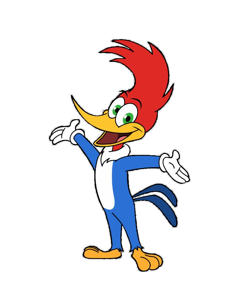 Woody Woodpecker Png File (teal, black, red, white)