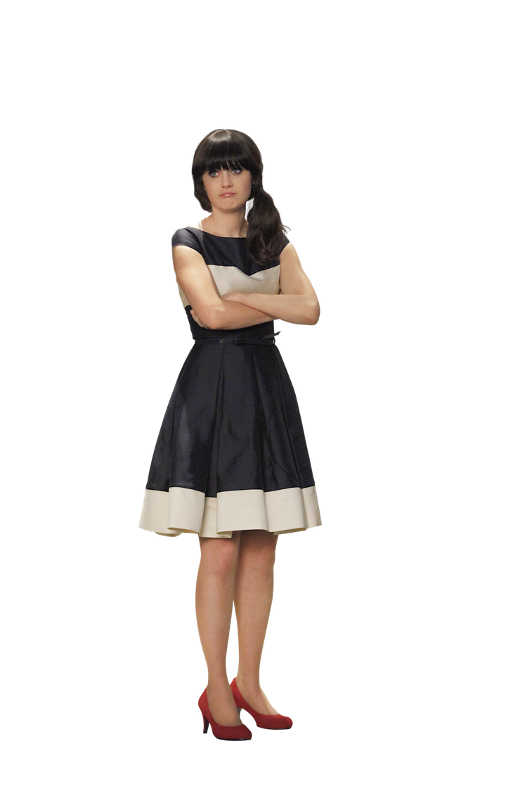 Zooey Deschanel Png Photo (black)