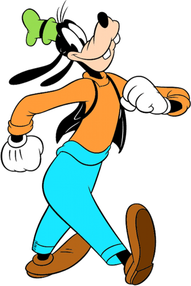 Goofy Png Pic (greenish blue, orange, white, black, maroon)