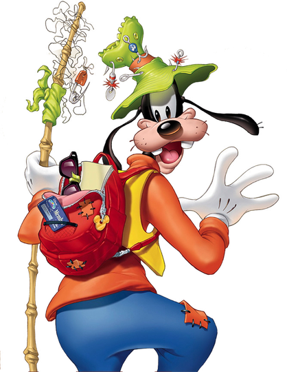 Goofy Png (black, white)