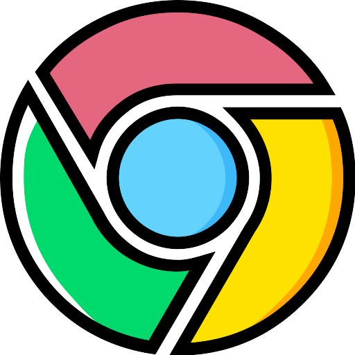 Google Chrome Logo Transparent Png (gold, teal, greenish blue, black, salmon)