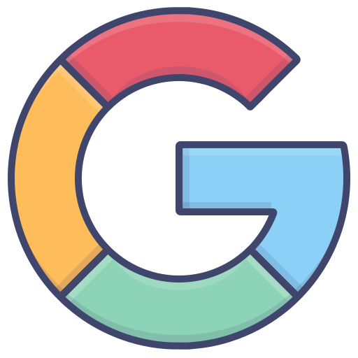 Google Logo Brand Social Icon Free Png Icon Download (silver, salmon, indigo, black, gray)