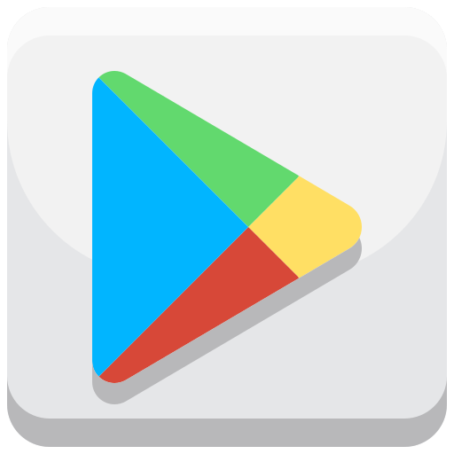 Google Play Logo Icon Free Transparent Png Icon Download Path (silver, greenish blue, white, black, lavender)