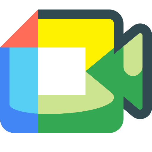 Googlemeet Logo Icon Free Transparent Png Icon Download (silver, greenish blue, yellow, black, teal)