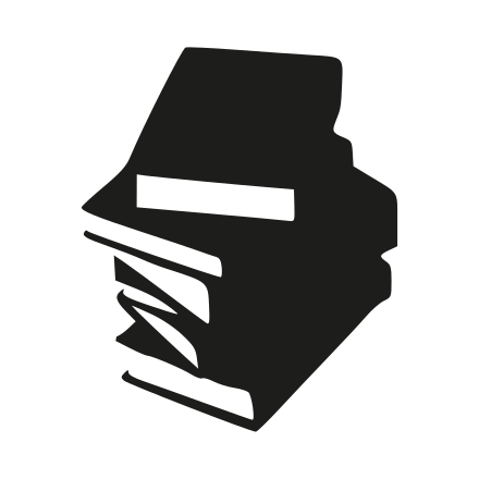 Book Stack Png File (black)