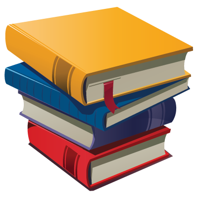 Book Stack Png Hd Image (orange, white, silver)