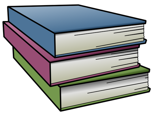 Book Stack Png Image File (black, gray, silver)