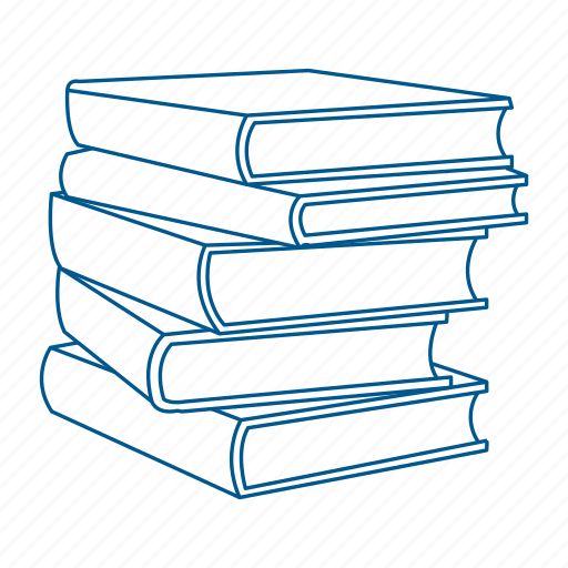 Book Stack Png Picture (indigo, black)