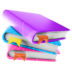 Book Books Read Study School Icon Free Nobackground Png Icon Download (silver, lavender, violet, black)