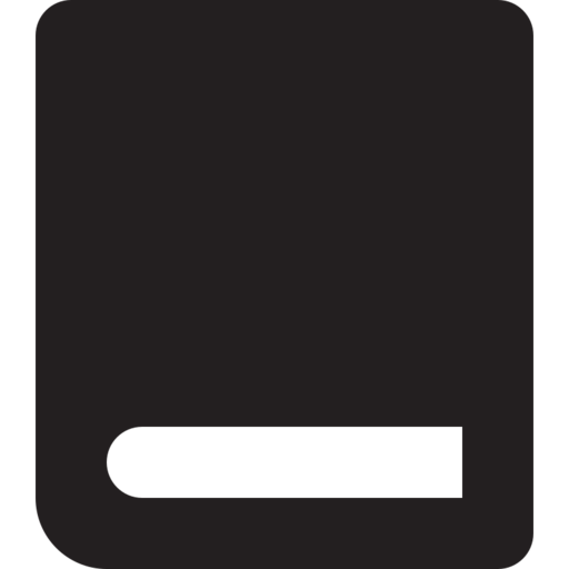 Book Closed Free Png Icon (black)