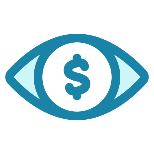 Look Finance Eye View Business Money Vision Icon Free Nobackground Png Icon Download (teal, lavender, black, white)