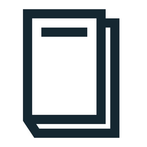 Book Office Pages Free Png Icon (black)