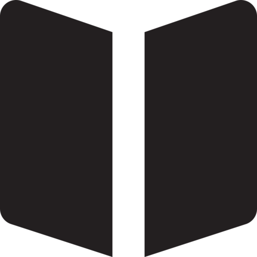 Book Opened Free Transparent Png Icon Download (black)