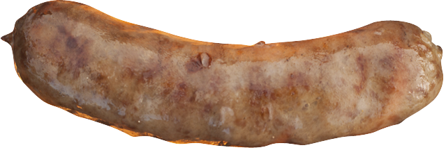 Cooked Sausage Transparent Png (salmon, pink, gray, white)