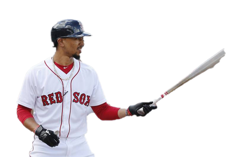 Mookie Betts Png Clipart (white, lavender)