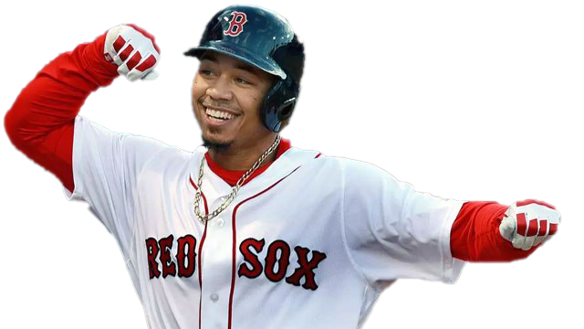 Mookie Betts Png (white, silver, lavender)