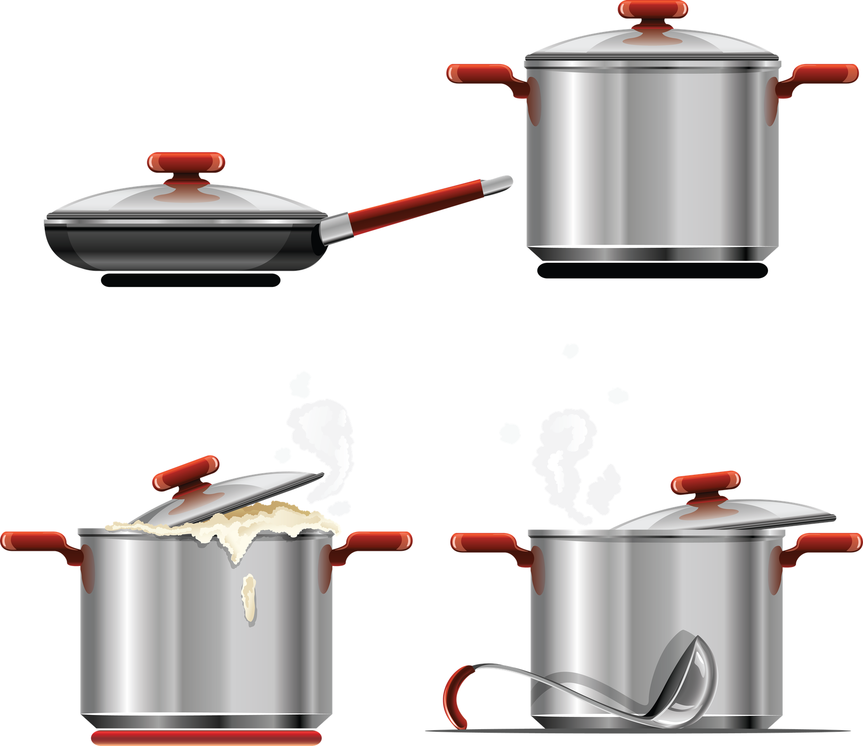 Cooking Transparent Background (gray, black, silver)