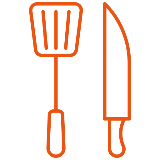 Cooking Utensil Knife Spatula Icon Free Png Icon Download (maroon, chocolate, black)