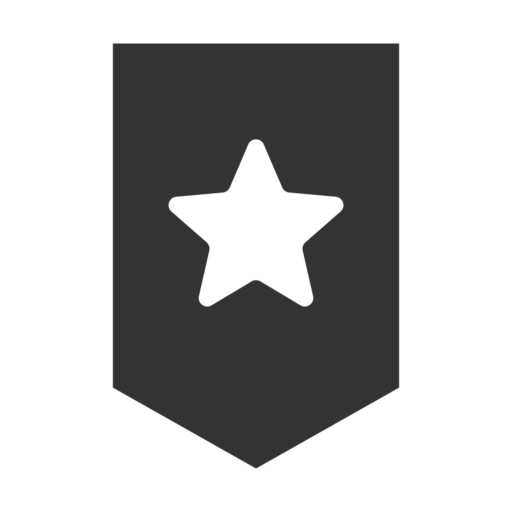 Bookmark Star Ui Free Png Icon Download (black)