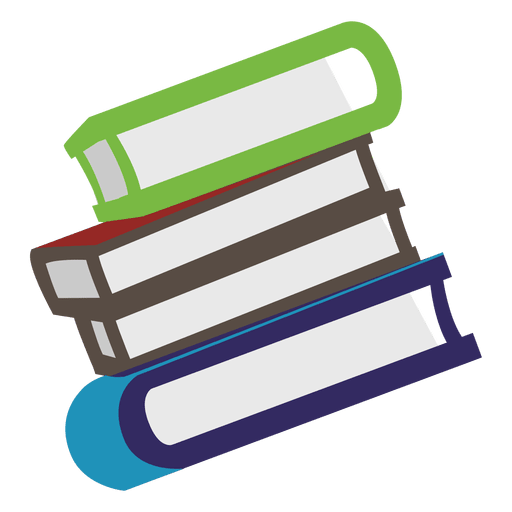 Books Png Hd (teal, indigo, gray, lavender, silver)