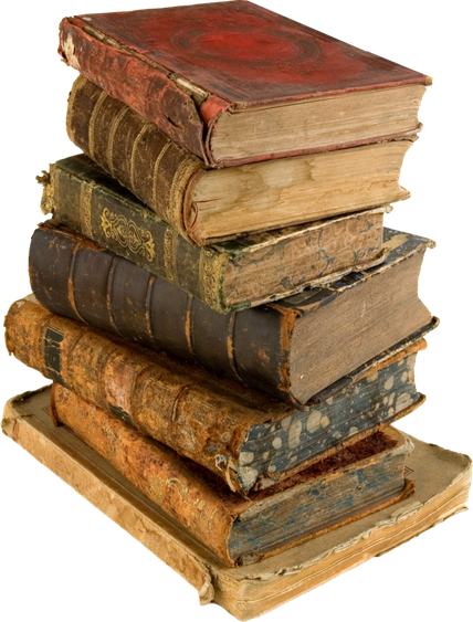 Books Png Picture (olive, maroon, gray, black, salmon)