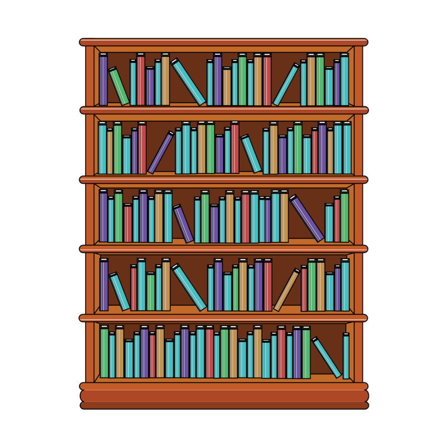 Bookshelf Modern Png Images (chocolate, black, maroon)