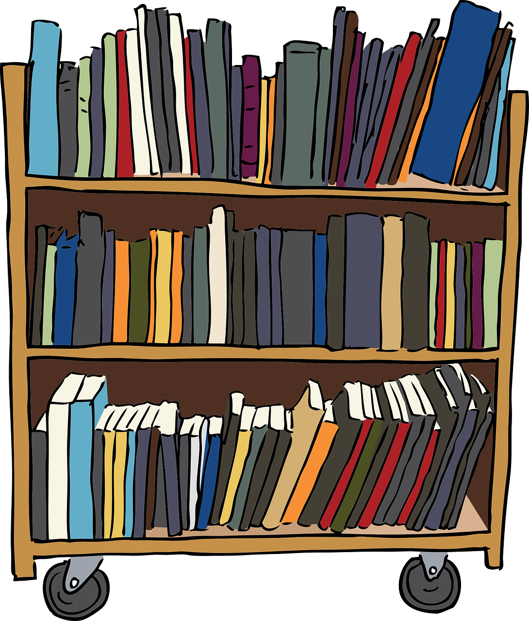 Bookshelf Modern Png Photos (teal, indigo, maroon, gray, black)