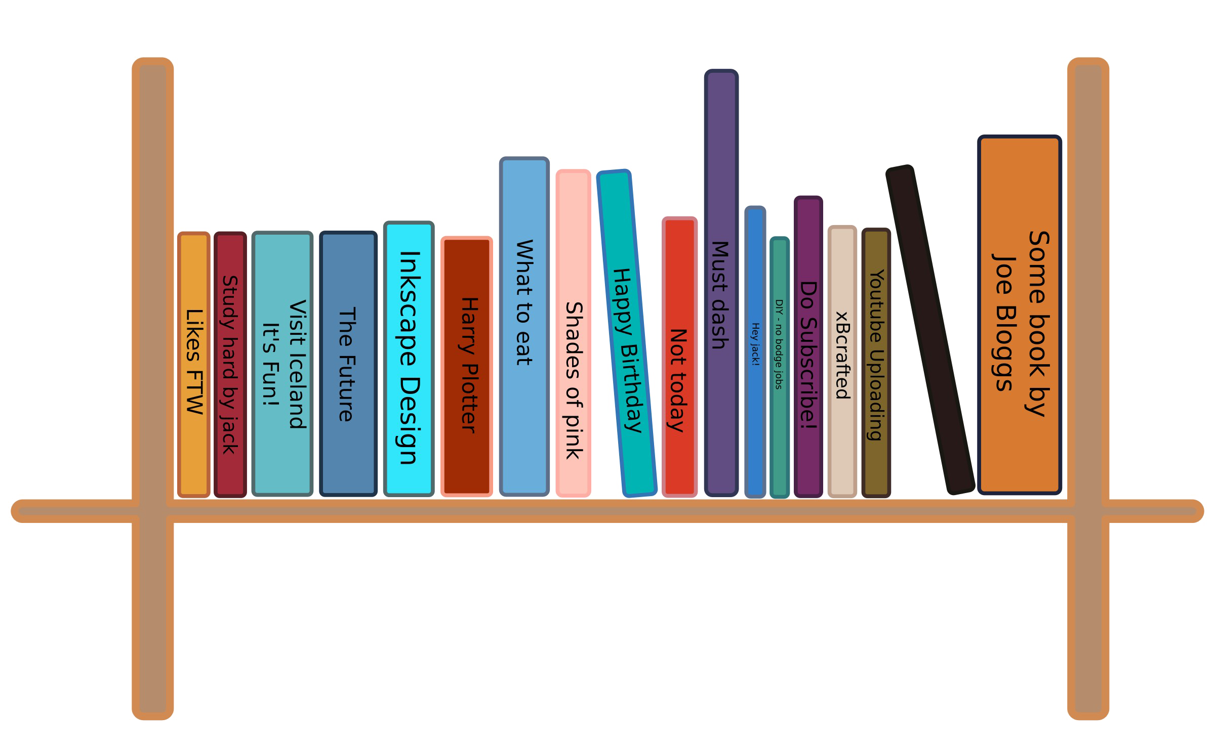 Bookshelf Modern Png Picture (gray, white, beige, salmon, pink)