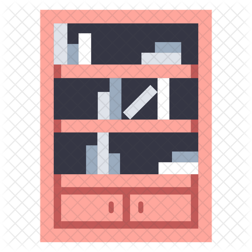 Bookshelf Png Images (indigo, black, pink)