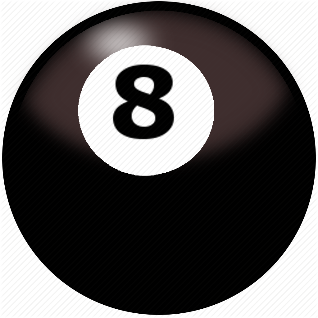 Pool Ball Png Free Download (black, white)