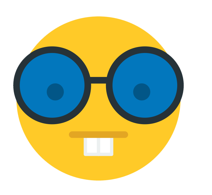 Cool Whatsapp Hipster Emoji Png Transparent Picture (black, gold, teal)