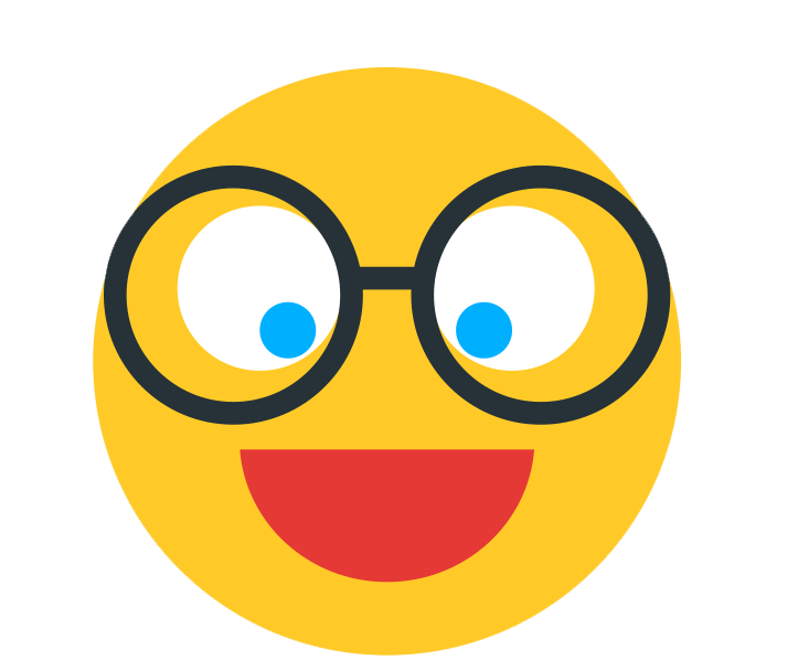 Cool Whatsapp Hipster Emoji Transparent Images Png (black, chocolate, gold, white)