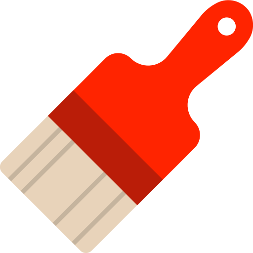 Tool Paintbrush Free Transparent Png Icon Download (silver, red, maroon, black, pink)