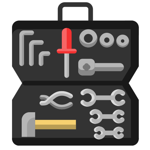 Toolbox Repair Box Tool Box Toolboxes Toolkit Icon Free Nobackground Png Icon Download (black)