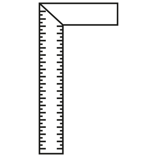 Tools Ruler Measurement Corner Icon Free Png Icon Download (black)