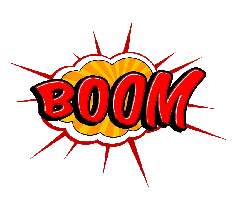 Boom Png Images (black, red, white)