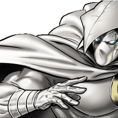 Moon Knight Png Photo (white, black)