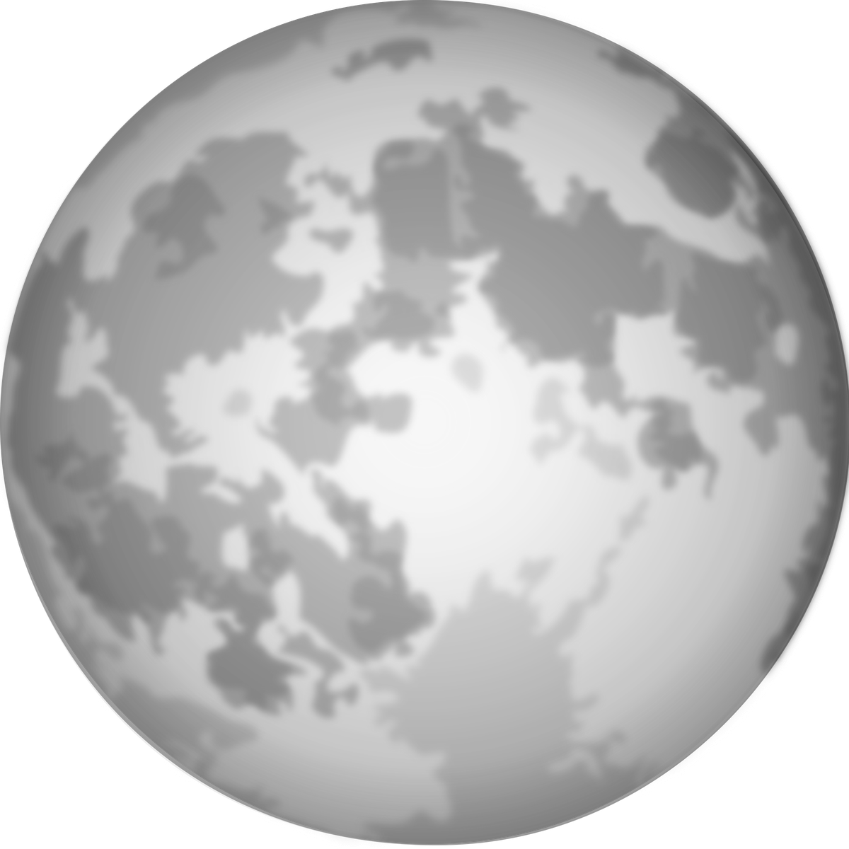 Moon Png Pic (white, silver, black, gray)