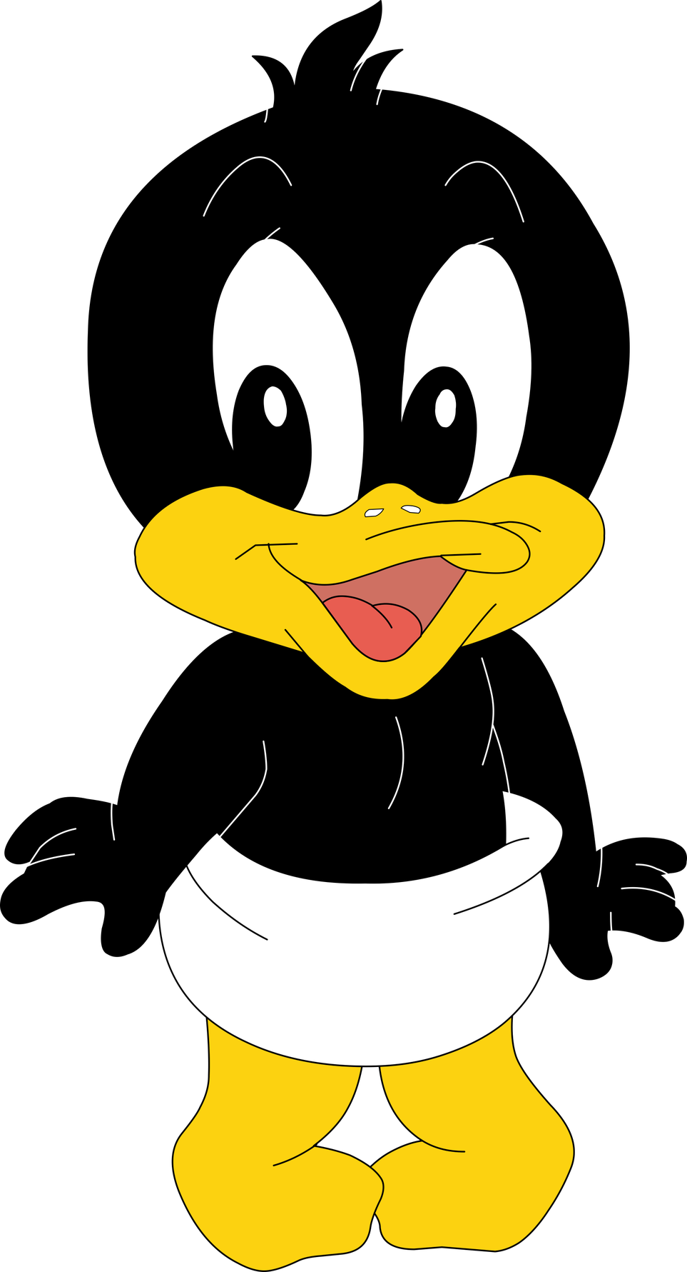 Looney Tunes Download Png Image (white, black, gold)