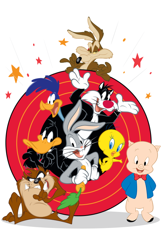 Looney Tunes Png Hd Isolated (red, white, pink, black)