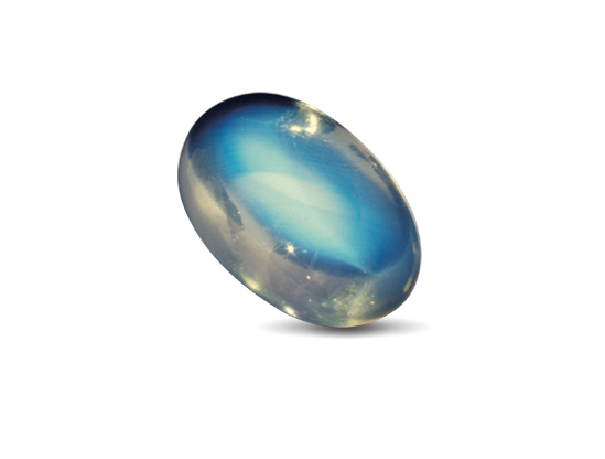 Moonstone Gem Transparent Background (white, gray, black, silver)