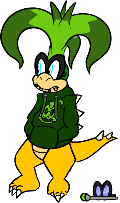 Koopalings Png Hd (olive, black, gold, white, green)