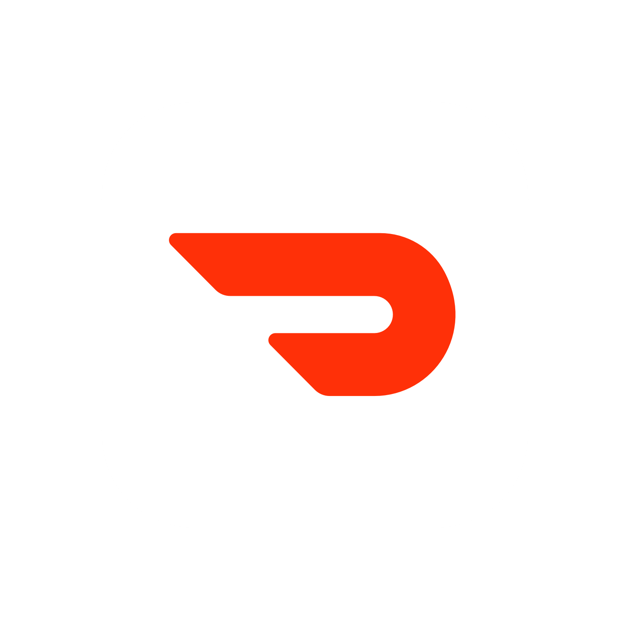 Door Dash Logo (chocolate, beige, red, white)