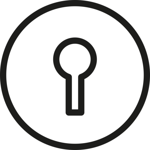 Door Key Lock Free Png Icon Download (black)