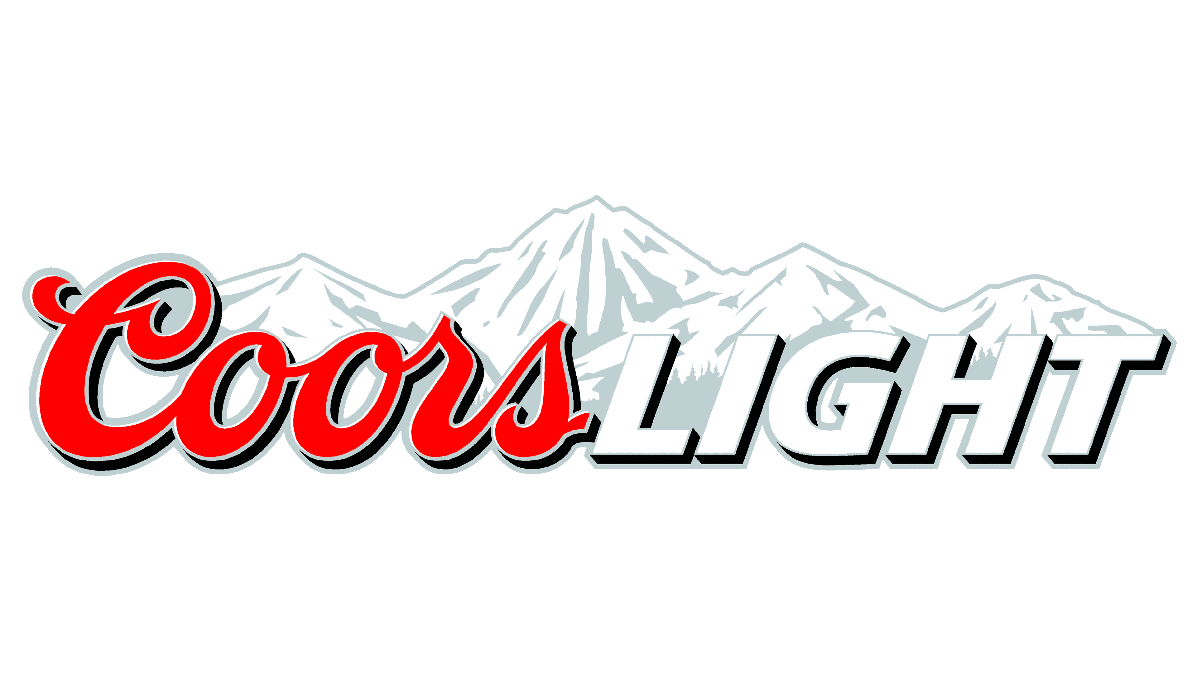 Coors Light Logo Png File (red, gray, white)