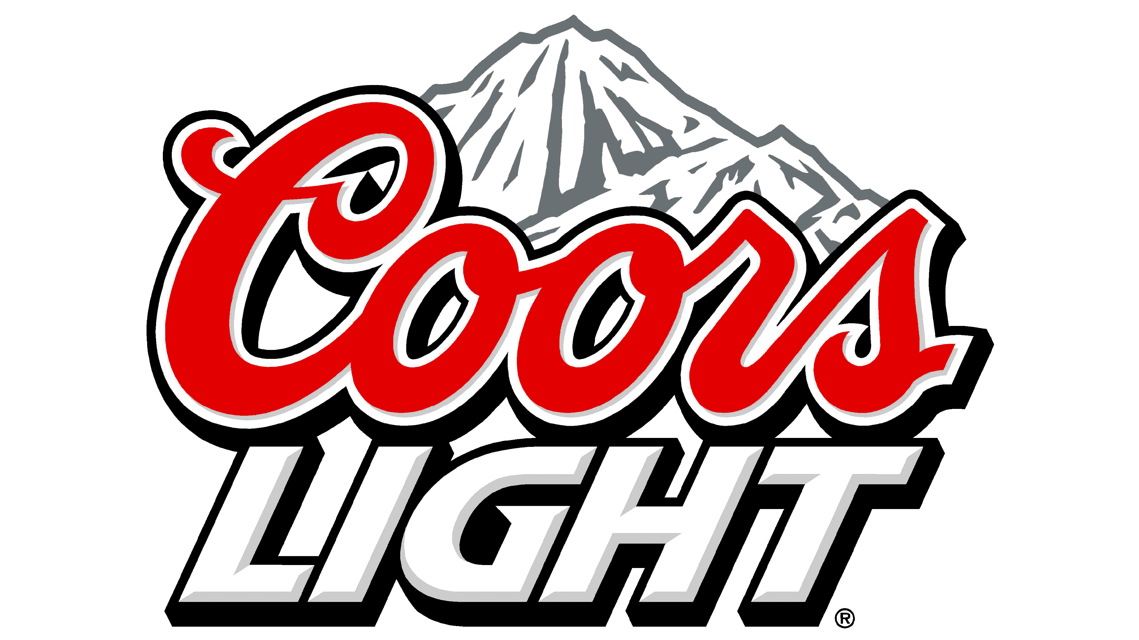 Coors Light Logo Png Images (black, red, gray, white)