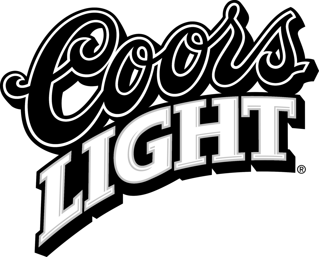 Coors Light Logo Png Photo (black, lavender, white)