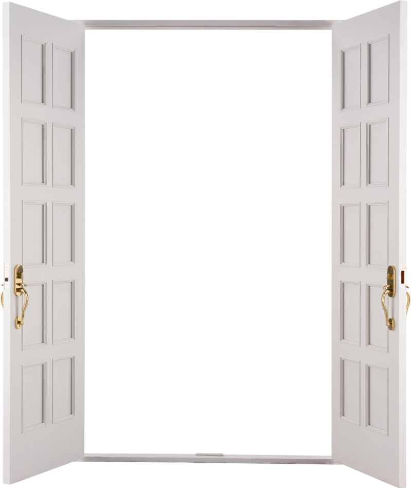 Doorway Png Cutout (black, silver)